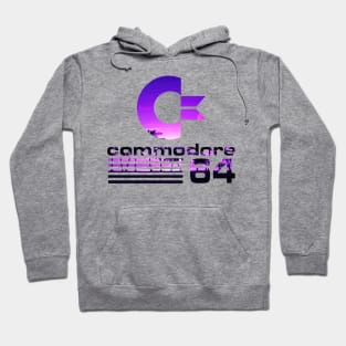 Commodore 64 Sunset Vaporwave Logo Hoodie